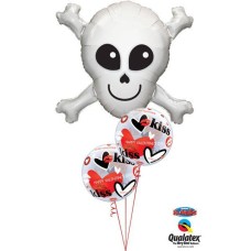 Bukiet 134 Happy Skull Qualatex #17623 27539-2